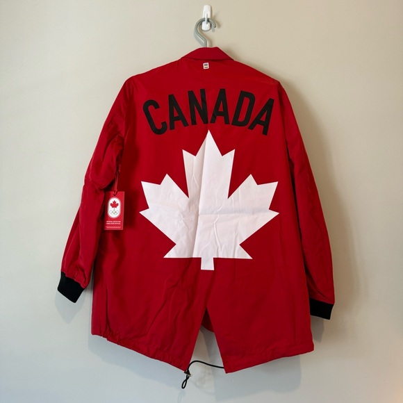 HBC x Dsquard2 Red Canada Olympic Coat sz. Large - Picture 2 of 3